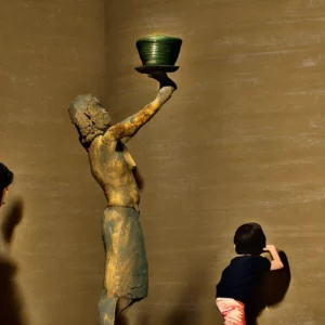 Artistic representation for I couldnt believe it was my son who did it : Boy , 4 , smashes bronze age jar in Israel museum Let me know if you would like me to try and come up with more titles.