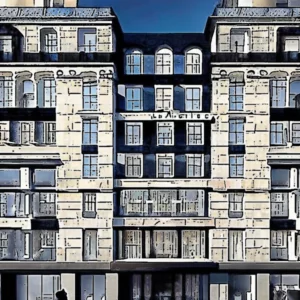 Artistic representation for Hackley Building to become luxury hotel in the heart of London