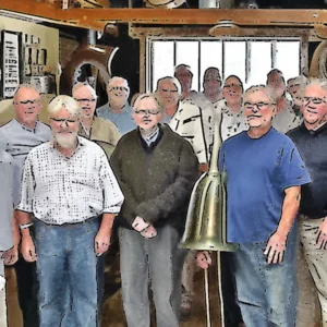 Artistic representation for C . S . Bell Foundry and Showroom celebrates bell dedication | The Highland County Press