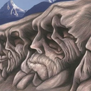 Artistic representation for Neanderthals & Modern Humans Met in Zagros Mountains, New Evidence Suggests