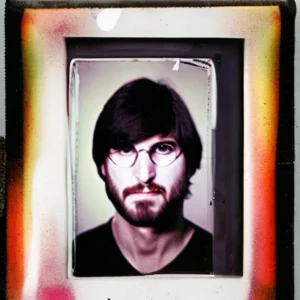Artistic representation for Signed Polaroid of Young Steve Jobs Sold for $12 , 500 **