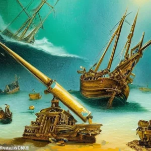 Artistic representation for This shipwreck gold , silver , and emeralds helped spawn a golden age of piracy in the Bahamas and excavators keep finding more treasure.