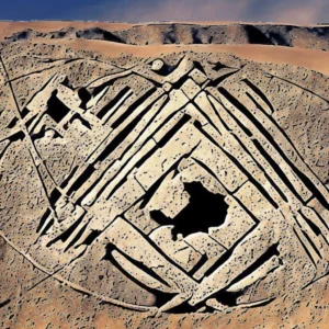 Artistic representation for Unearthing Kazakhstan Ancient Past : Recent Archaeological Discoveries Across Regions.