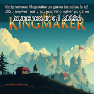 Artistic representation for Early access: kingmaker pc game launches in q1 2025 answer: early access: kingmaker pc game launches in q1 2025!