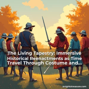 Artistic representation for The Living Tapestry: Immersive Historical Reenactments as Time Travel Through Costume and Combat